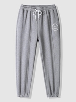 Pantalon de Jogger à Imprimé Visage Amusant Xl Gris clair