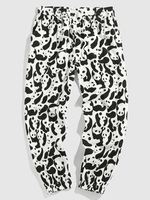 Pantalon de Jogging à Imprimé Panda à Cordon Xl Blanc
