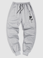 Pantalon de Jogging à Imprimé Rose Japonais 2xl Gris clair