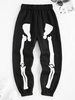 Pantalon de Jogging à Imprimé Squelette en Laine d