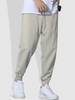 Pantalon de Jogging avec Poche à Cordon L Pêche