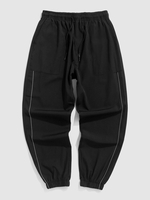Pantalon de Jogging avec Poche à Cordon M Noir