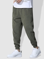 Pantalon de Jogging avec Poche à Cordon M Vert forêt noire