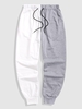 Pantalon de Jogging Bicolore 2xl Gris clair