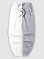 Pantalon de Jogging Bicolore 2xl Gris clair