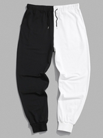 Pantalon de Jogging Bicolore Xl Noir