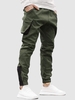 Pantalon de Jogging Cargo à Cordon M Vert profond