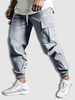Pantalon de Jogging Cargo à Cordon Xl Gris clair