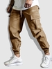 Pantalon de Jogging Cargo à Cordon Xxl Café lumière