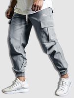Pantalon de Jogging Cargo à Cordon Xxl Gris clair