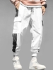 Pantalon de Jogging Cargo à Imprimé Lettre à Cordon Vêtement Technique Xl Blanc