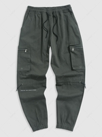 Pantalon de Jogging Cargo Technique à Cordon Xs Vert armée