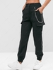 Pantalon de Jogging Chaîne avec Poches à Rabat Vêtement Technique S Noir