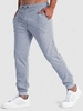 Pantalon de Jogging Côtelé à Cordon S Gris clair