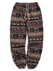 Pantalon de Jogging Décontracté Graphique à Imprimé Fleuri Ethnique Aztèque Xs Multi c