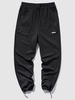 Pantalon de Jogging Décontracté Simple 2xl Noir