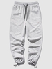 Pantalon de Jogging Décontracté Simple 3xl Gris clair
