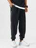 Pantalon de Jogging Décoré de Pois à Cordon Streetwear Xs Noir
