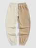 Pantalon de Jogging en Couleur Unie en Velours Côtelé Xl Blonde