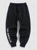 Pantalon de Jogging Ficelle en Molleton Ornée de S