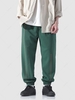 Pantalon de Jogging Géométrique avec Poche à Cordon Xs Vert mer moyen