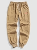 Pantalon de Jogging Lettre Brodée à Crodon S Café