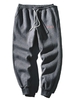 Pantalon de Jogging Lettre Brodée à Crodon S Gris foncé