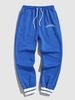Pantalon de Jogging Lettre Brodée CALIFORNIA Doublure en Laine Xl Bleu
