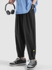 Pantalon de Jogging Léger Bouton Détaillé à Cordon Xs Noir