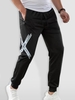 Pantalon de Jogging Motif de Paris et X à Cordon L Noir