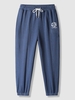 Pantalon de Jogging Motif Géométrique Lettre L Bleu profond