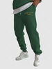 Pantalon de Jogging Sport Doublure en Molleton à Cordon Motif Lettre C