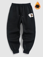 Pantalon de Jogging Thermique à Imprimé Poker D