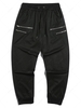 Pantalon de Sport Fuselé Cousu Détaillé Zippé S Noir