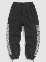 Pantalon de Sport Imprimé Bohémien à Cordon de Serrage Xs Noir