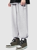 Pantalon de Survêtement Décontracté Lâche Ajusté à Cordon 2xl Gris