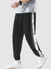 Pantalon de Survêtement Embelli de Bouton Contrasté S Noir