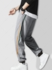 Pantalon de Survêtement Semi-transparent Rayé en Blocs de Couleurs à Cordon Xl Ardoise grise