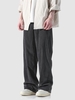 Pantalon Droit avec Poche en Velours Côtelé à Cordon Xs Ardoise grise