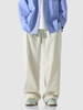 Pantalon Droit avec Poche en Velours Côtelé à Cordon Xs Beige