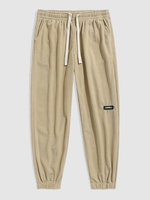 Pantalon en Couleur Unie à Pieds Etroits en Velours Côtelé M Verge d