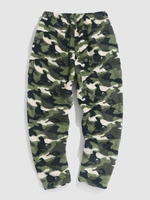 Pantalon Fourré Motif de Camouflage Xl Vert profond