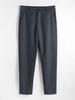 Pantalon Fuselé Rayé avec Poches M Bleu profond