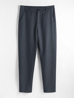 Pantalon Fuselé Rayé avec Poches M Bleu profond