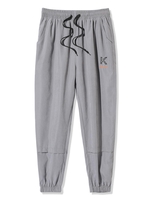 Pantalon Lettre Brodée à Pieds Etroits 2xl Gris