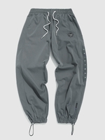 Pantalon Lettre Jointif à Pieds Xs Gris foncé