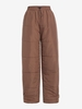 Pantalon Matelassé à Cordon avec Poches L Café