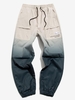 Pantalon Ombre à Imprimé Lettre à Pieds Etroits 3xl Kaki léger