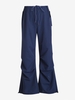 Pantalon Parachute Cargo Bouclé avec Poches à Cordon M Bleu profond