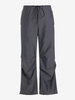 Pantalon Parachute Cargo Bouclé avec Poches à Cordon S Gris